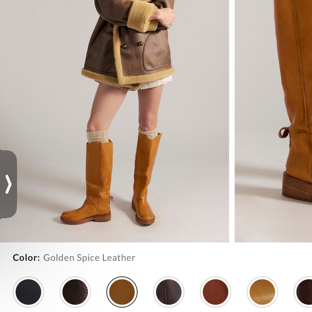 We The Free Over-the-Knee Tall Boots in Tan - Picture 8 of 9